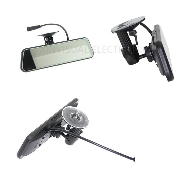 9.66 Inch Car DVR Touch Screen Streaming Media Front and Rear View Mirror Monitor Dash Camera