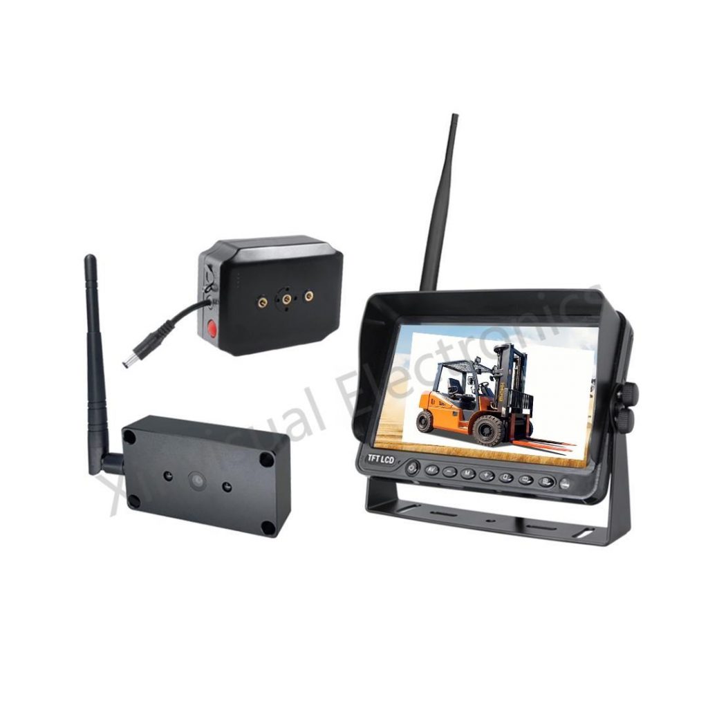 forklift camera, rear-view camera, forklift safety, warehouse monitoring